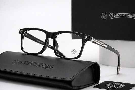 Lunettes Chrome Hearts - Pack Complet (Noir)