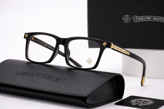 Lunettes Chrome Hearts - Pack Complet (Noir)
